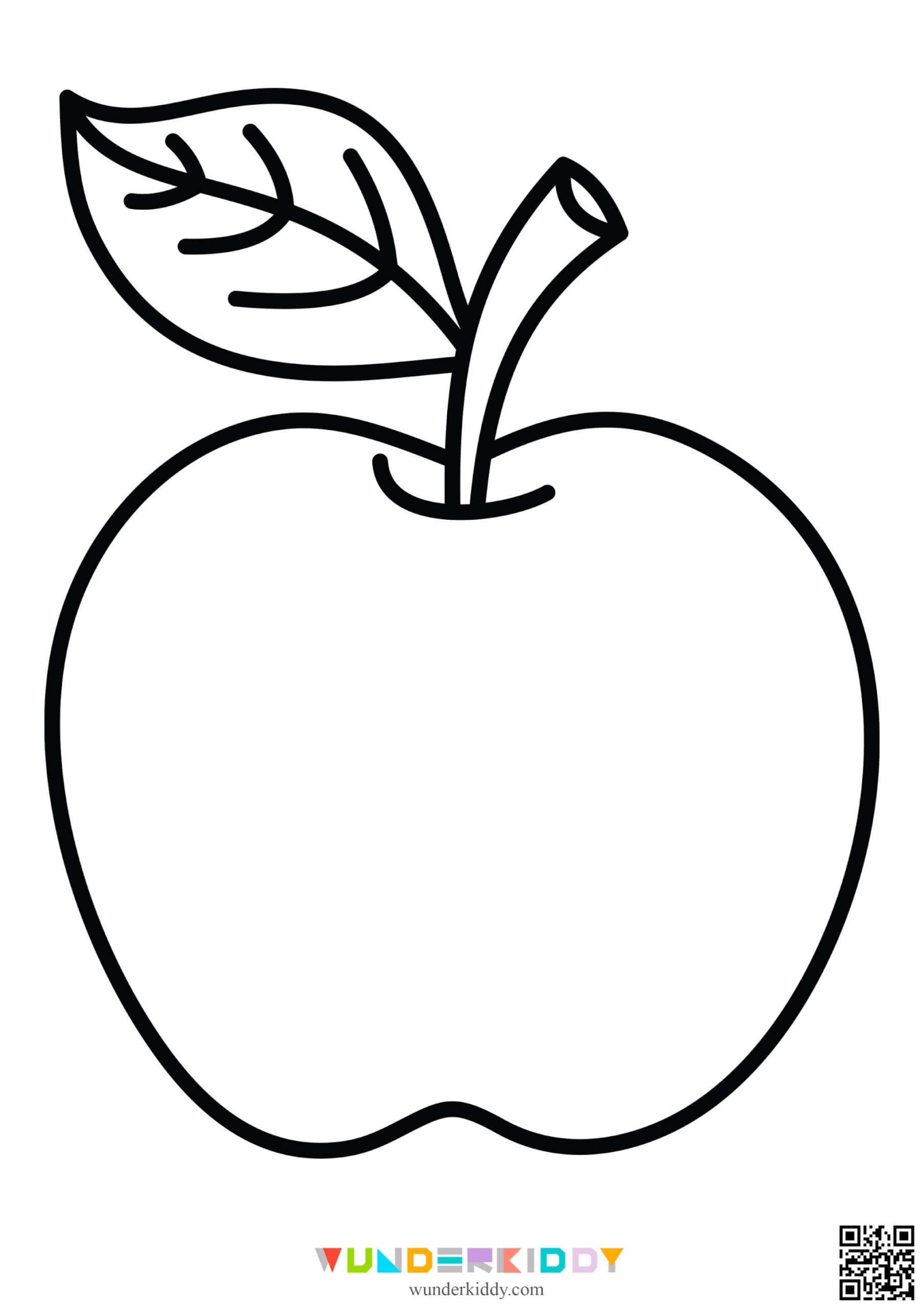 Free Printable Apple Template And Coloring Pages For Kids