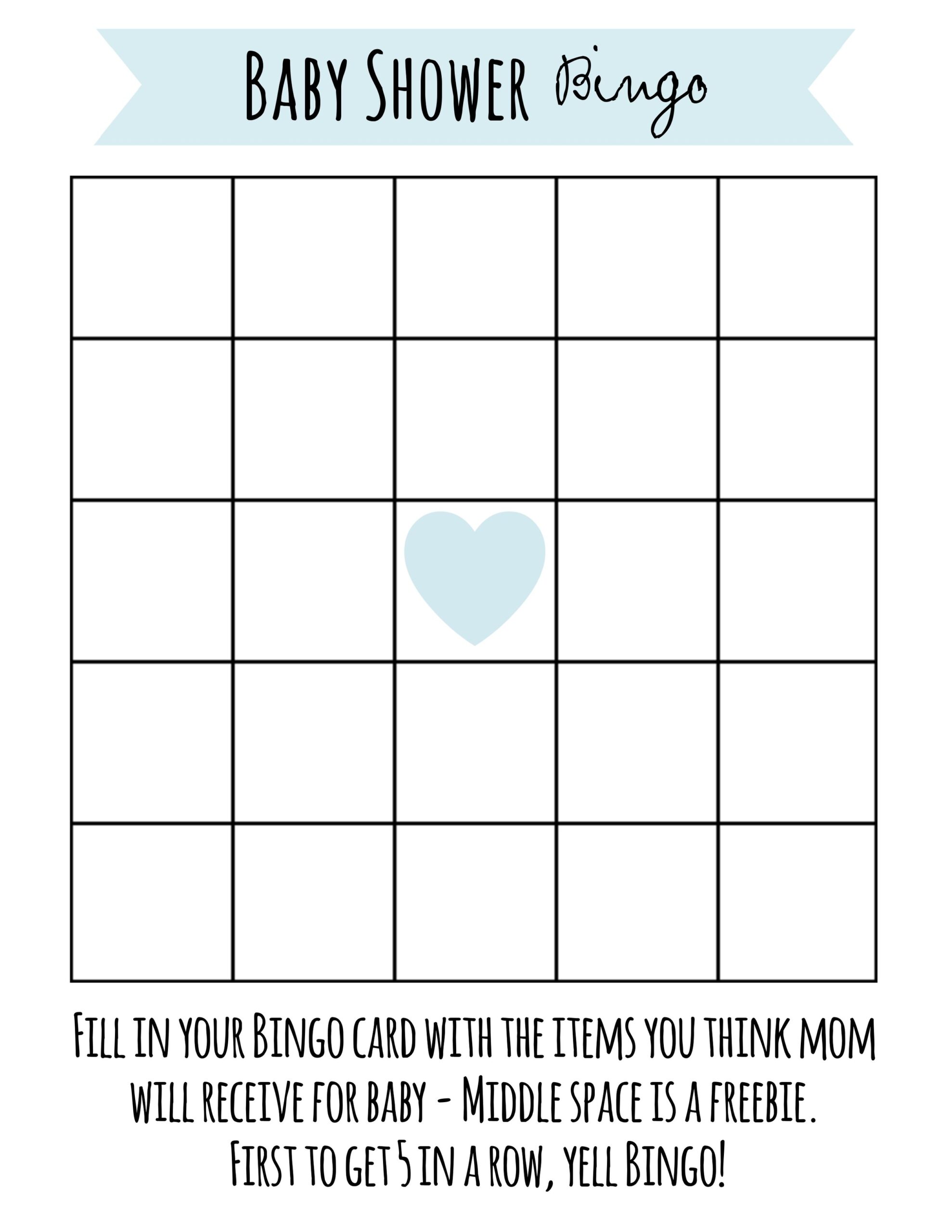 free printable boy baby shower games
