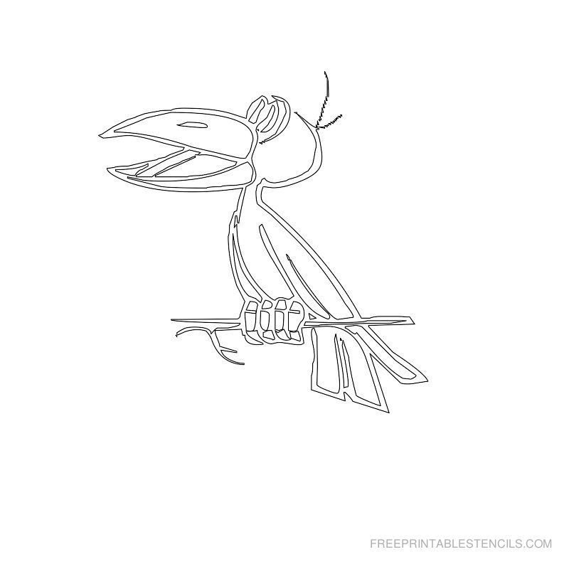 Free Printable Birds Stencil A Free Stencils Printables Bird Stencil 