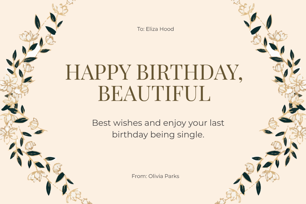 Free Printable Birthday Card For Her Template To Edit Online