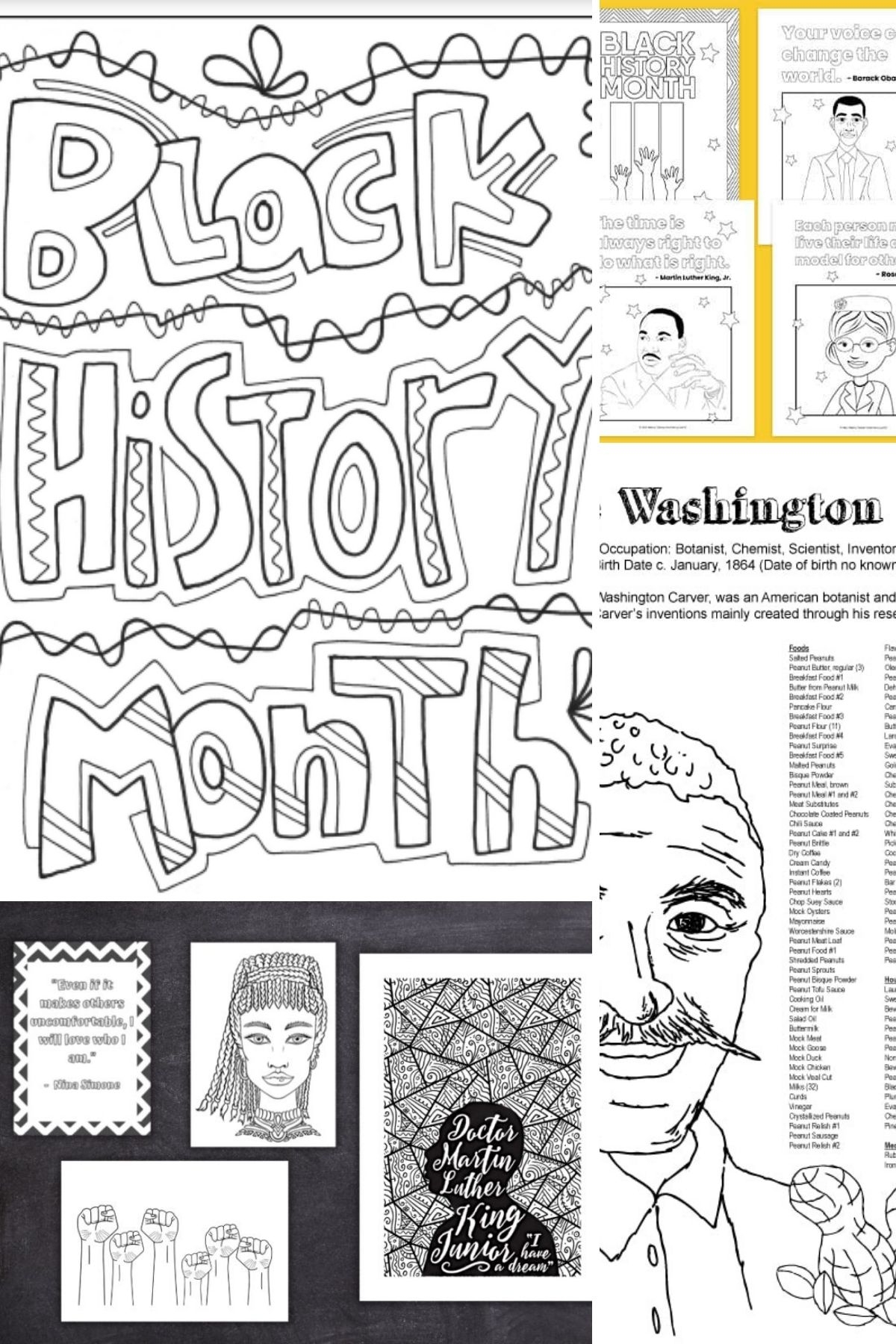 free printable black history pictures