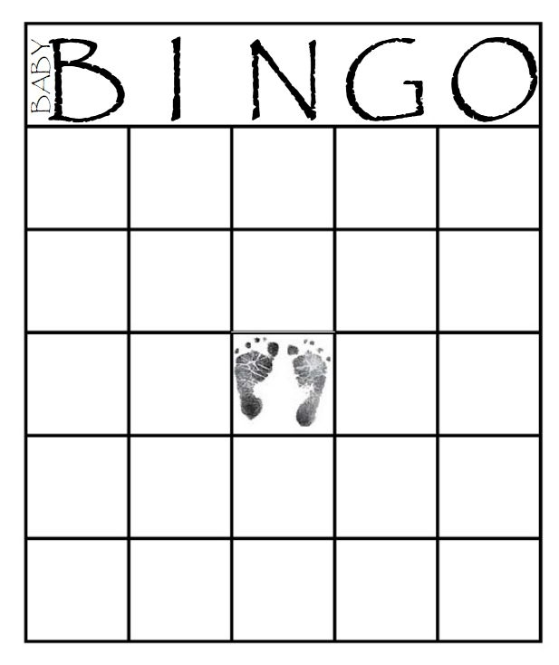 Free Printable Blank Baby Shower Bingo Cards Pdf Infoupdate