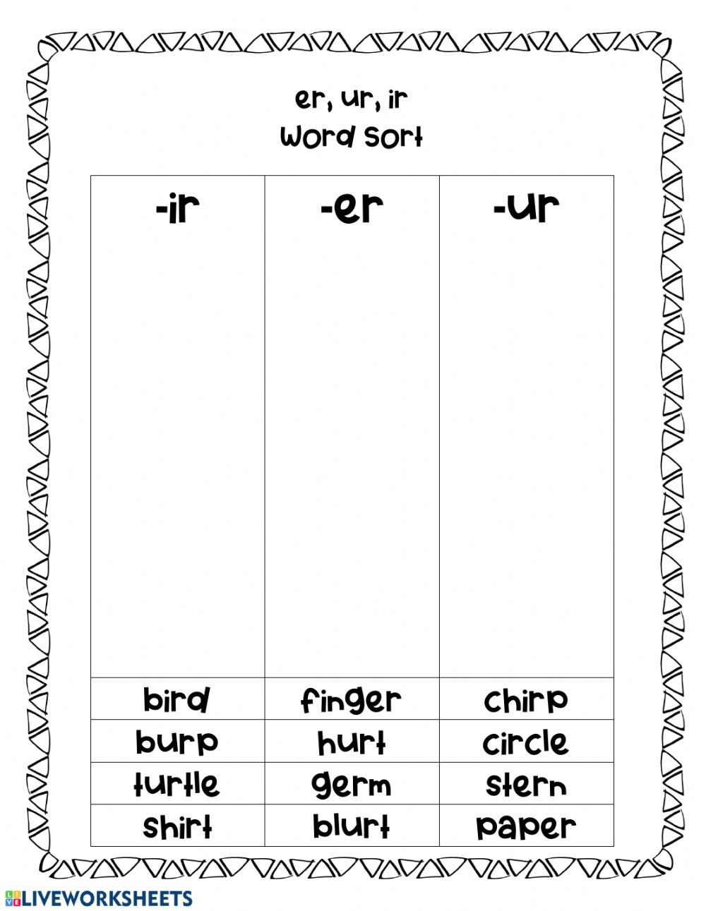 Free Printable Bossy R Worksheets AlphabetWorksheetsFree