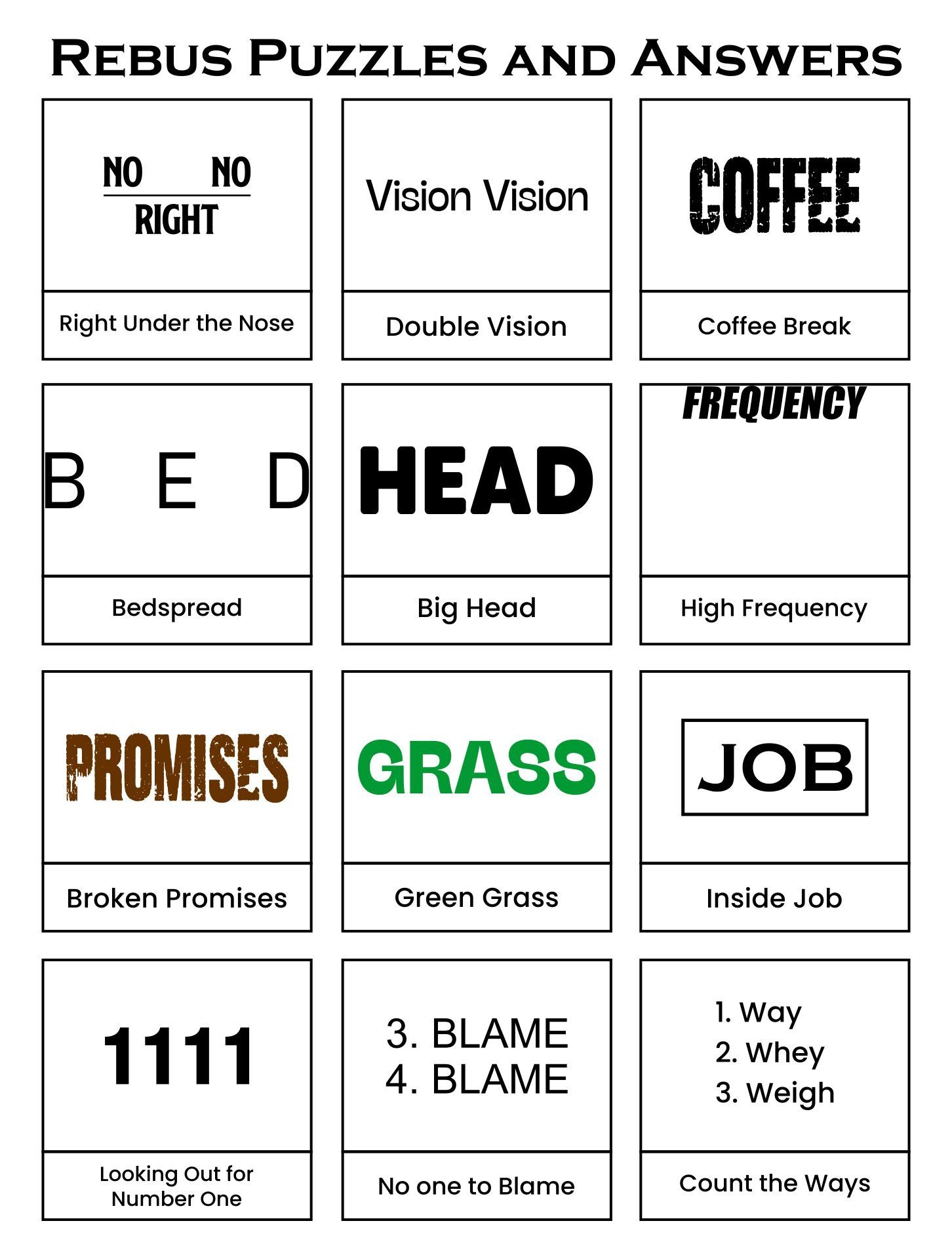 free printable brain games for kids
