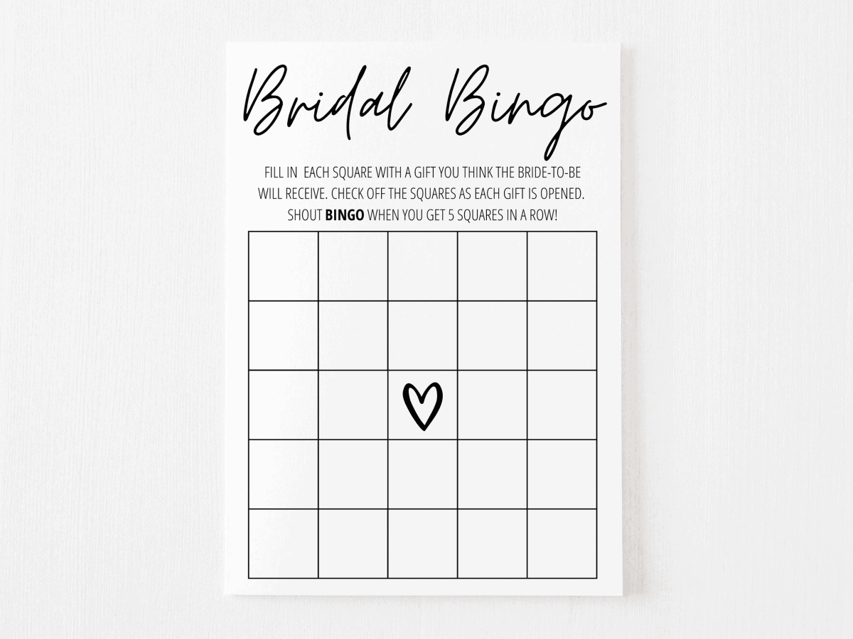 free printable bridal shower blank bingo games