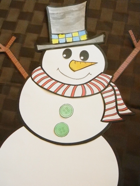 Free Printable Build A Snowman Craft Queen Of The Red Double Wide
