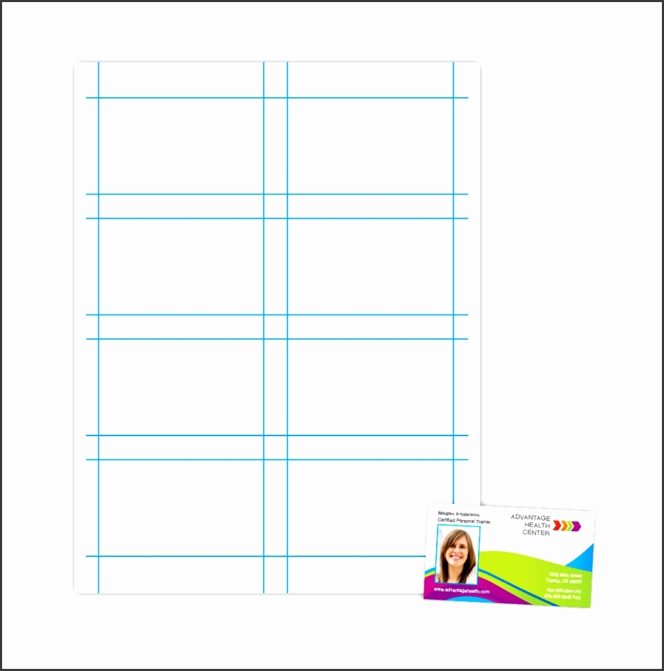 blank printable free printable business card template