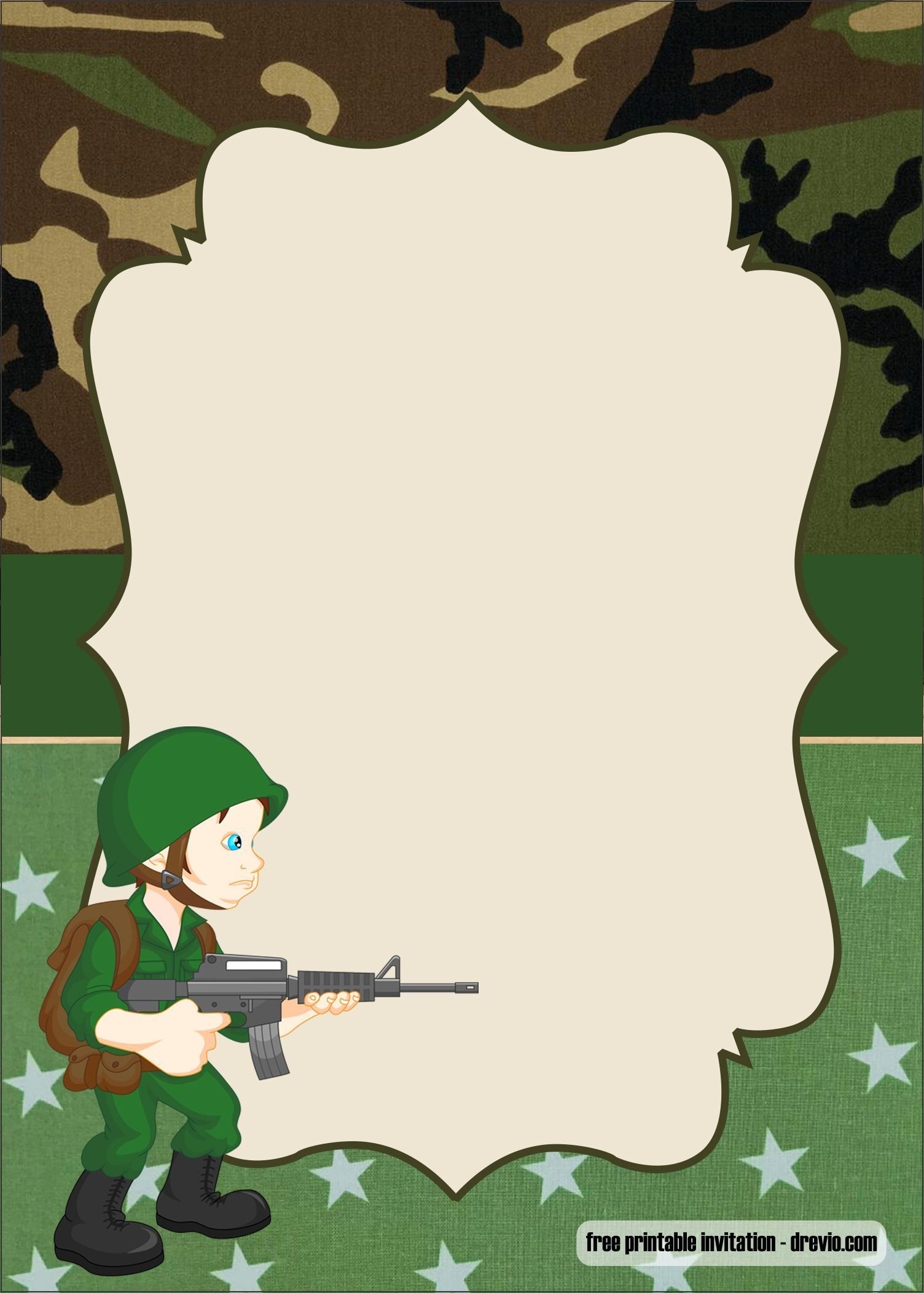 Free Printable Camo Baby Shower Invitations Free Printable