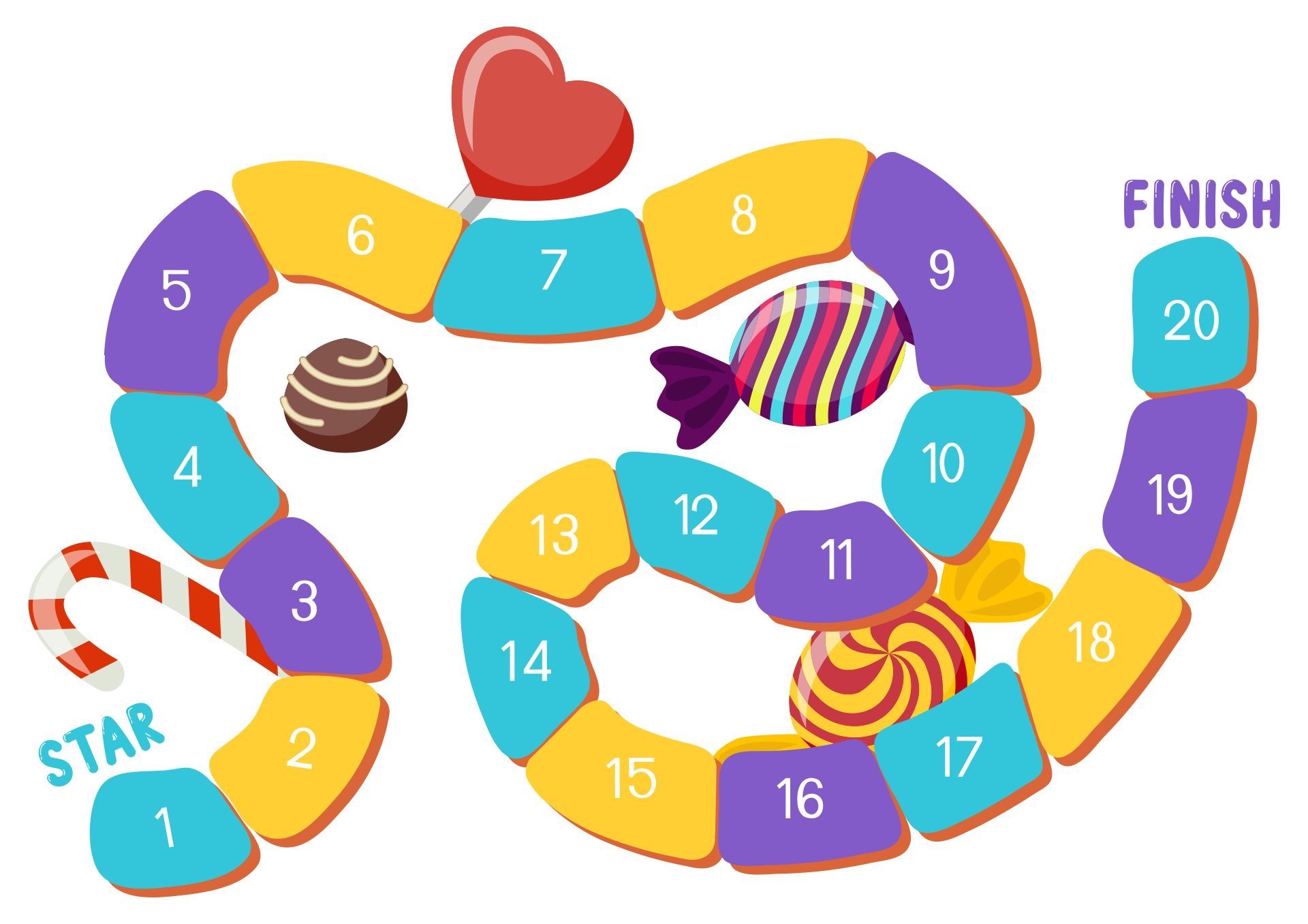 Free Printable Candyland Game Board Candyland Board Game Candyland