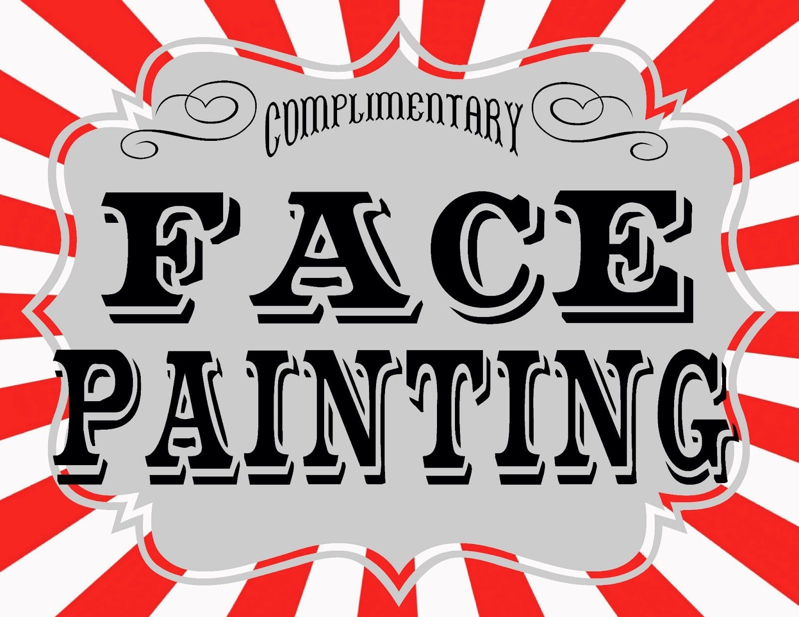 free printable circus game signs