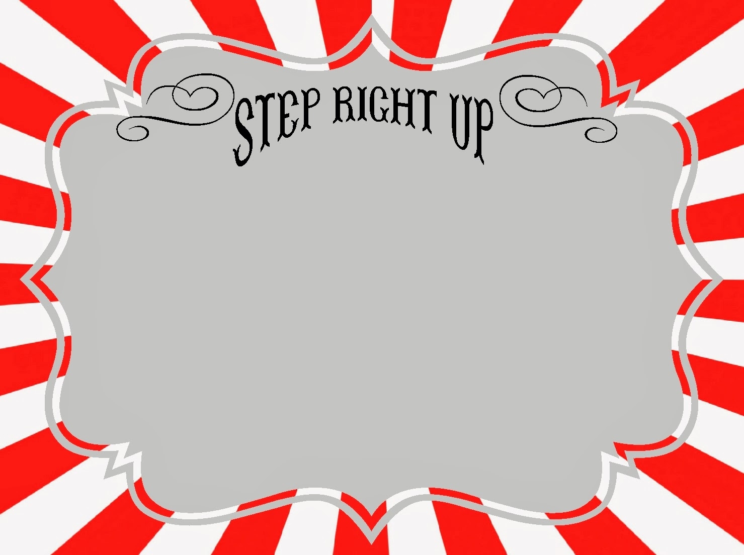 Free Printable Carnival Signs Template Printable Templates