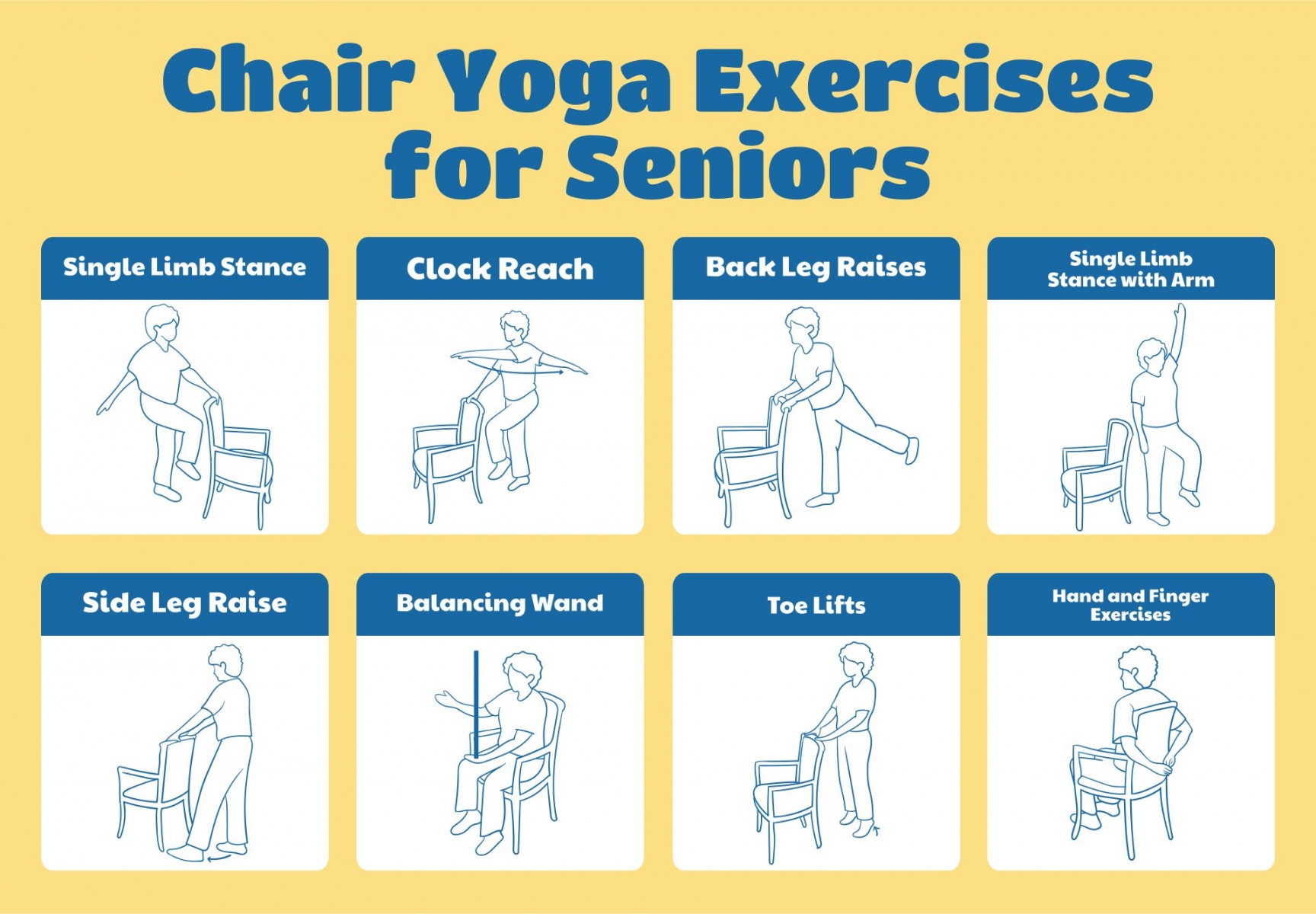 free printable chair exercises for seniors with pictures