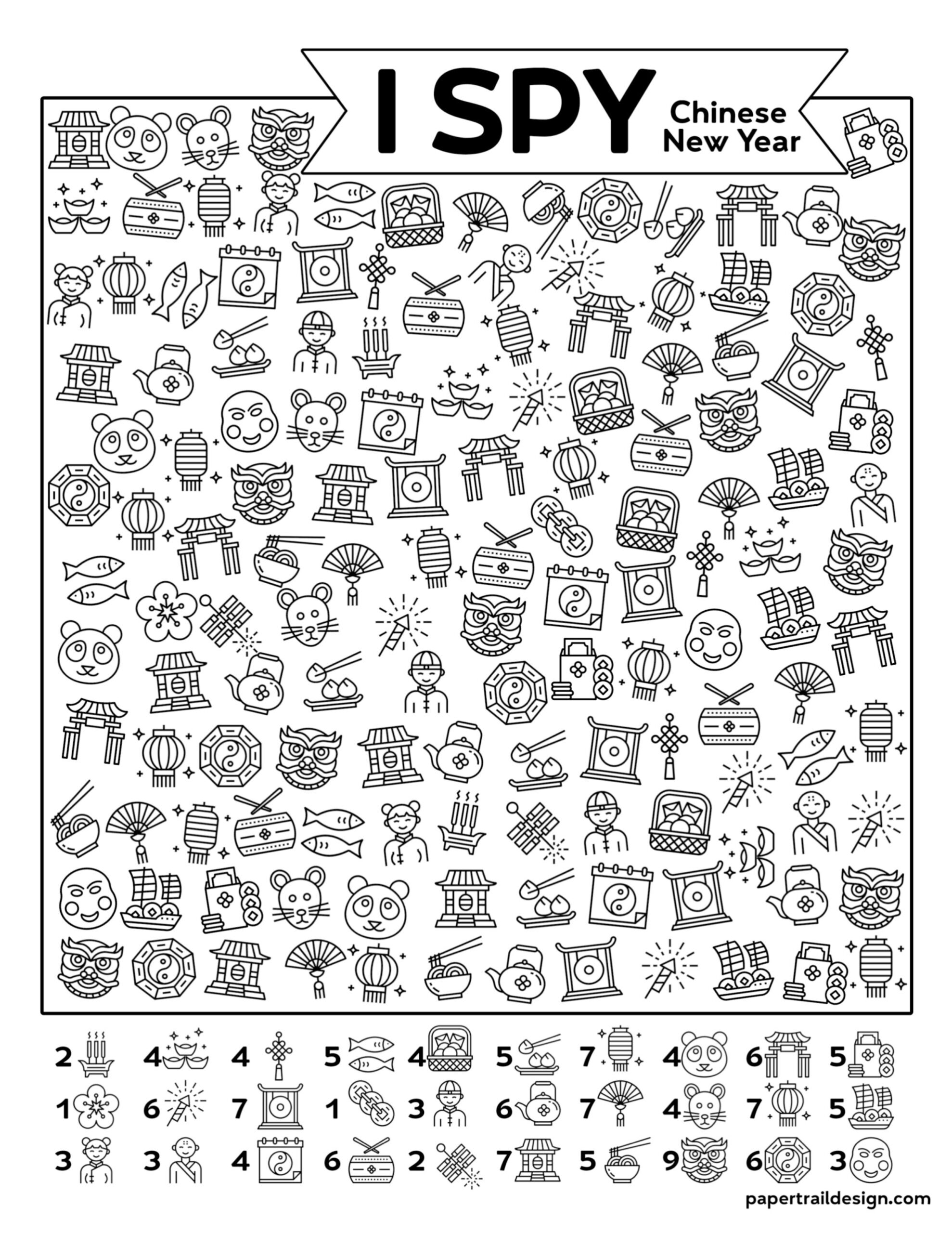 Free Printable Chinese New Year Printable Word Searches