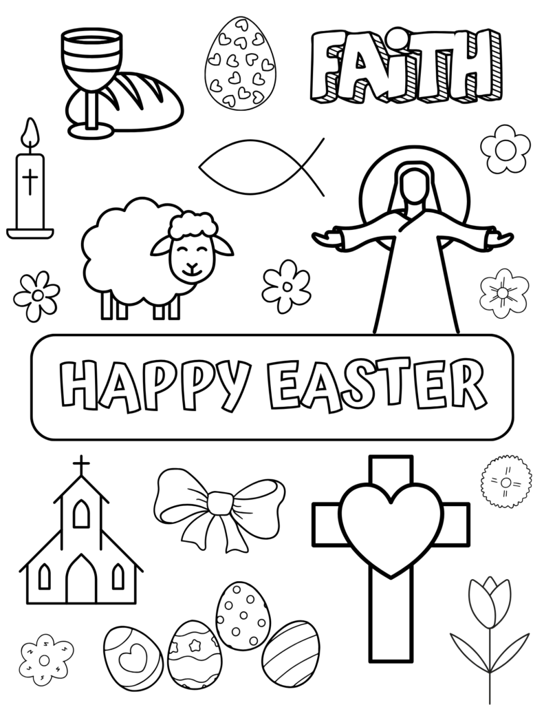 Free Printable Christian Easter Coloring And Activity Pages Out Upon 