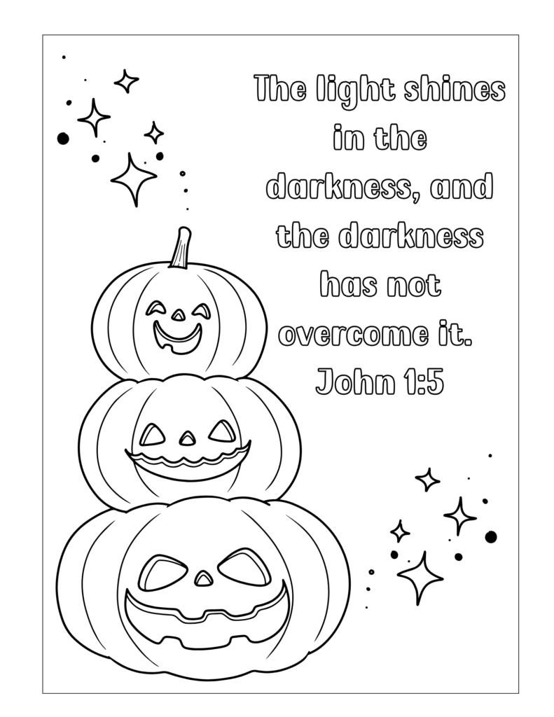 Free Printable Christian Halloween Coloring Pages Out Upon The Waters