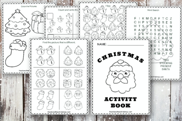 christmas printable activity book