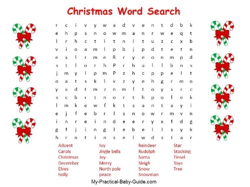 Free Printable Christmas Baby Shower Games My Practical Baby Shower Guide