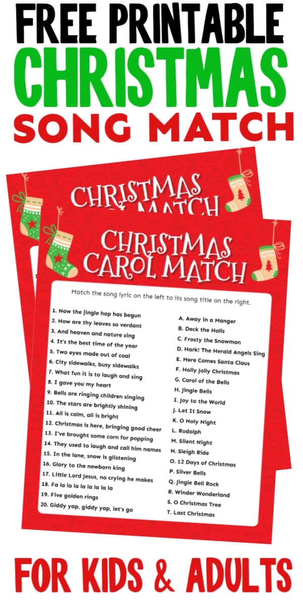 Free Printable Christmas Carol Games Printable With Answers Printable 