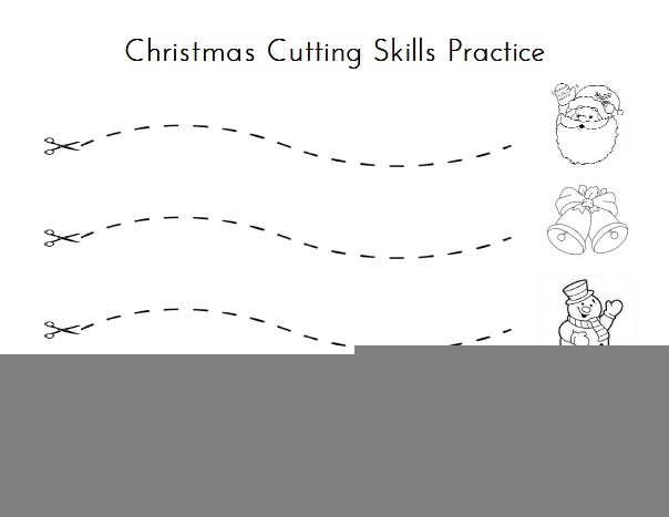 Free Printable Christmas Cutting Activities Printable Blog