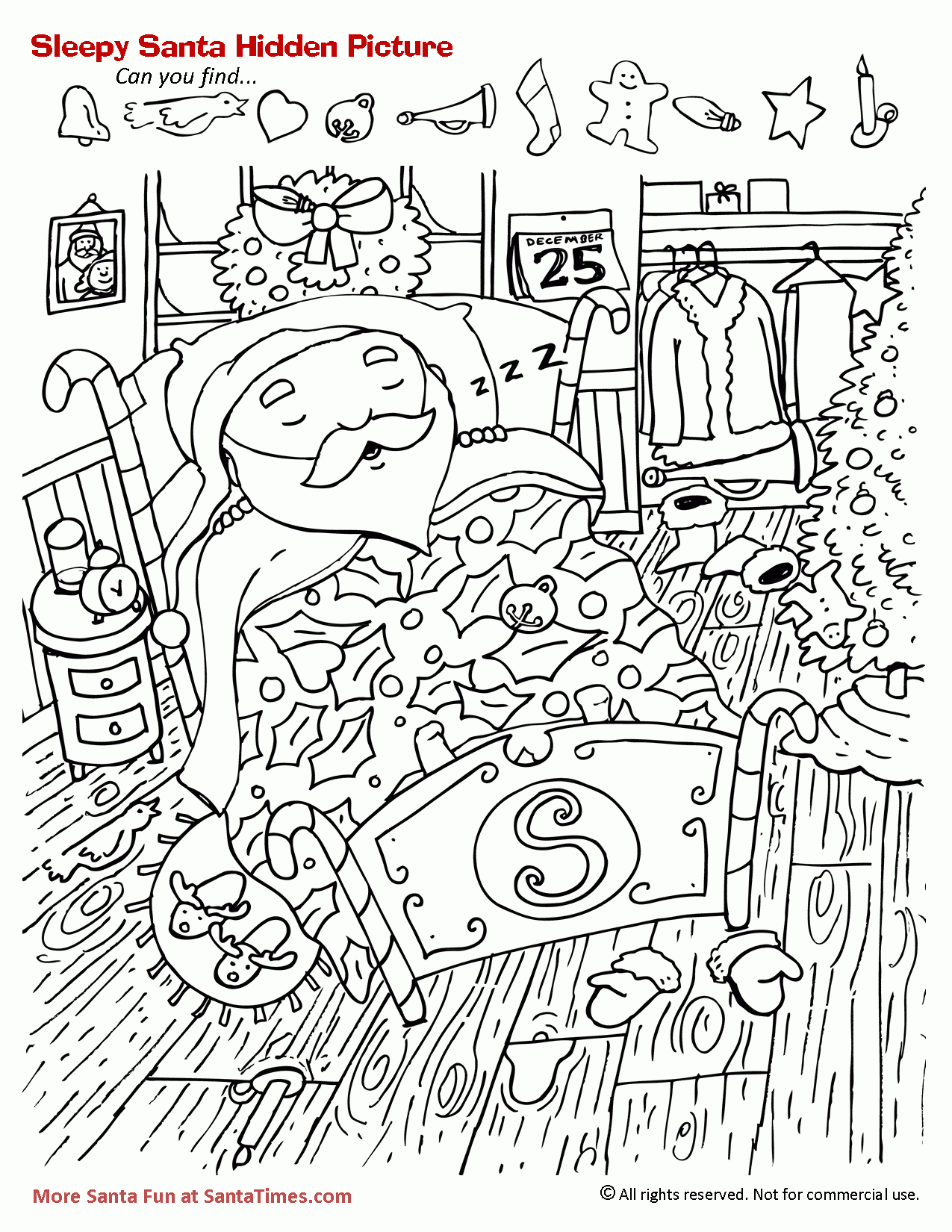 free printable christmas hidden pictures for adults