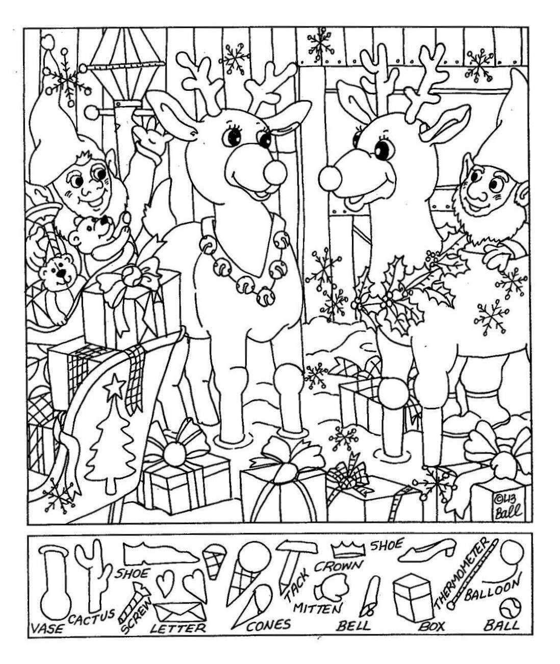 Free Printable Christmas Hidden Picture Games Free Printable