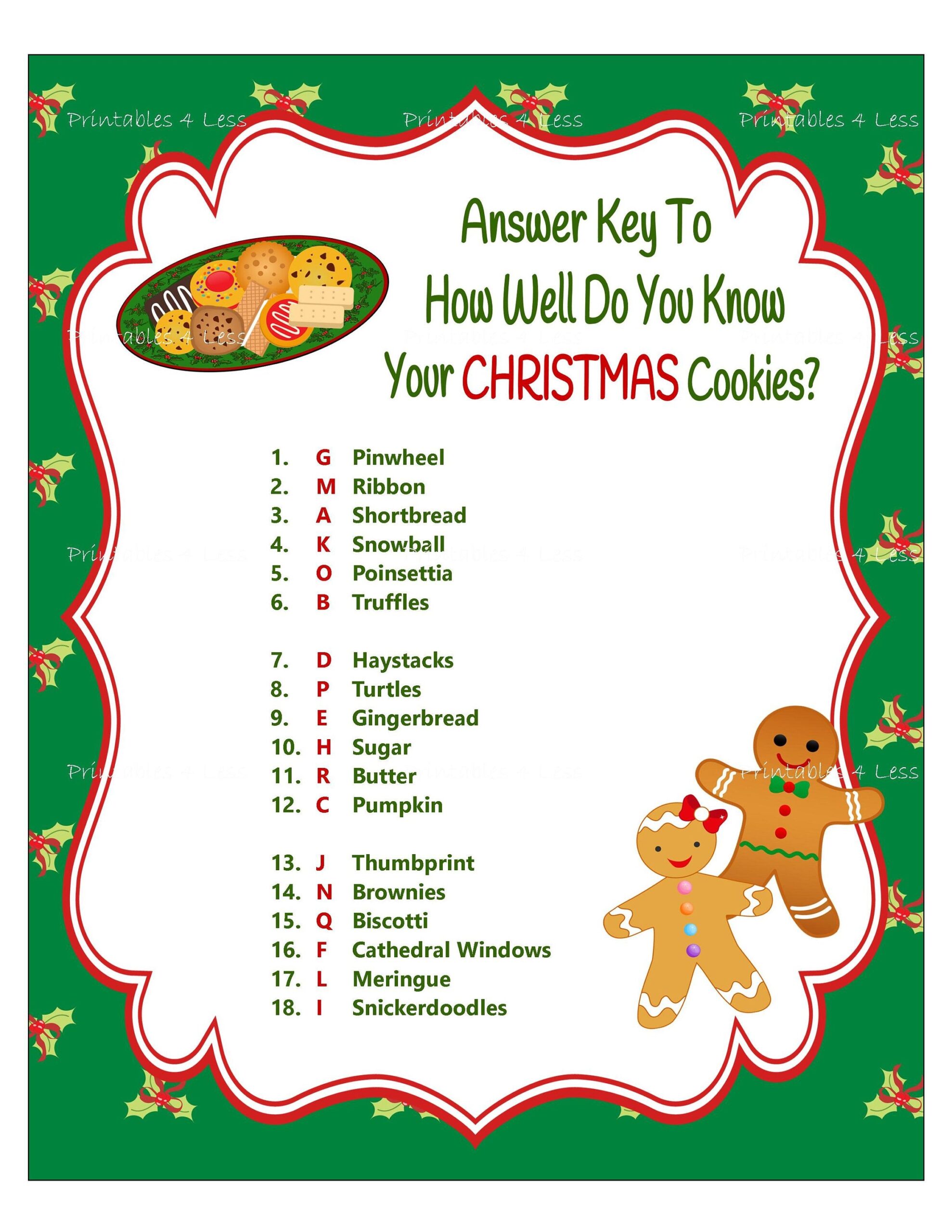 free printable christmas party game ideas