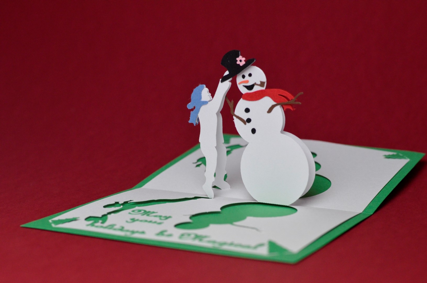 free printable christmas pop up card templates