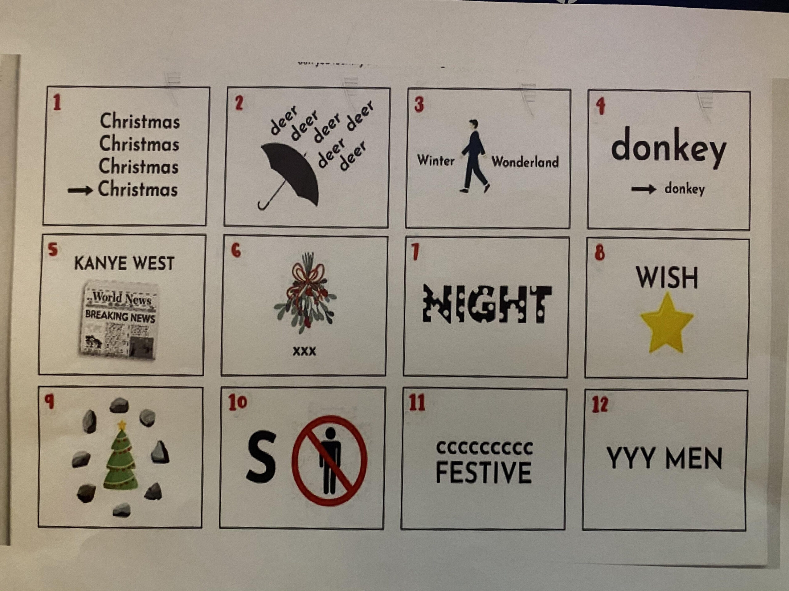 free printable christmas rebus game
