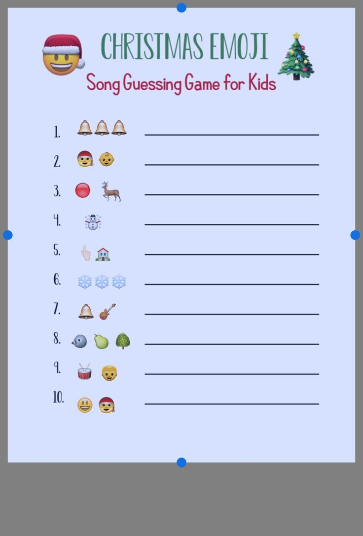 Free Printable Christmas Song Emoji Game Printable Word Searches