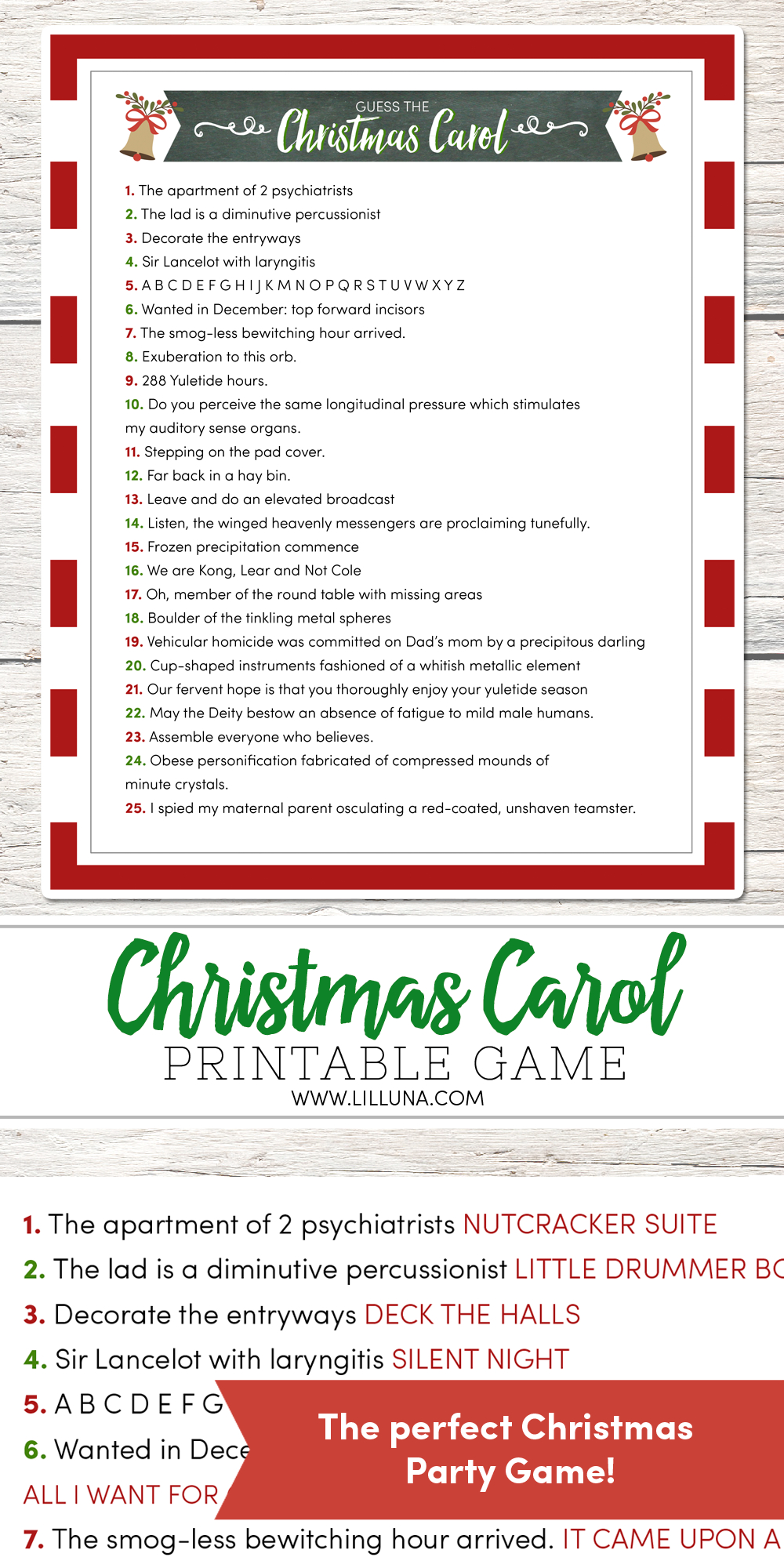 free printable christmas carol game printable