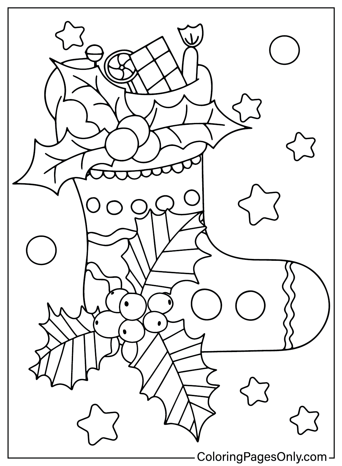 printable pictures of christmas stockings