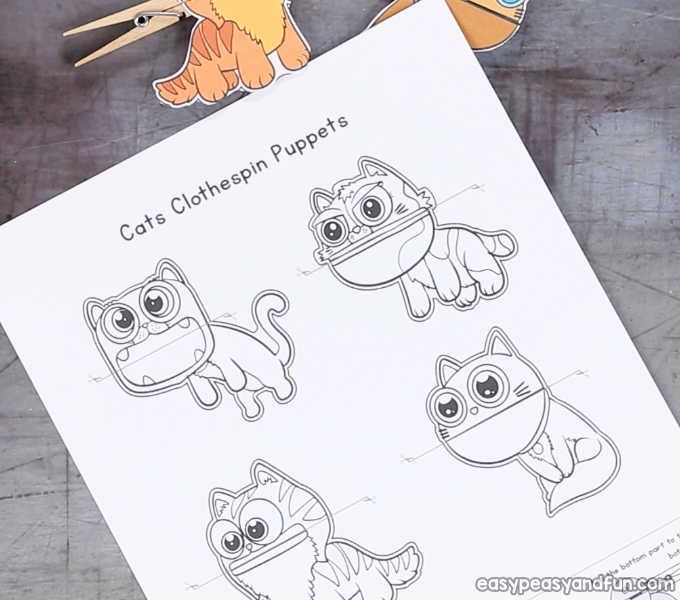 Free Printable Clothespin Puppets Template Lincoln March
