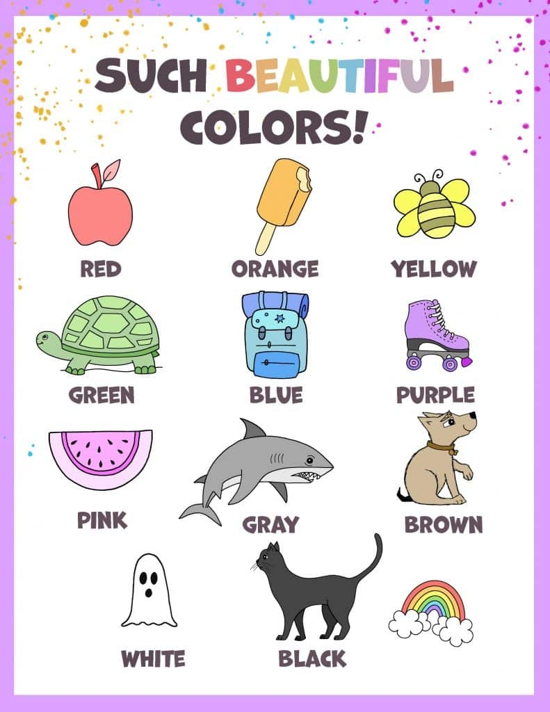 Free Printable Color Chart The Hollydog Blog