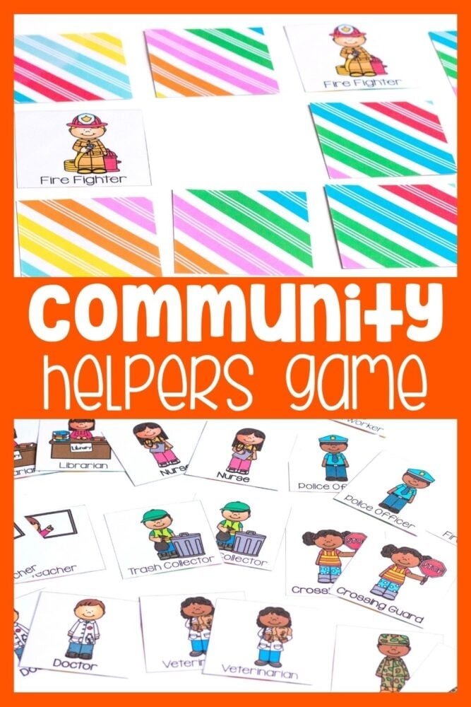 Free Printable Community Helpers Matching Game For Preschool