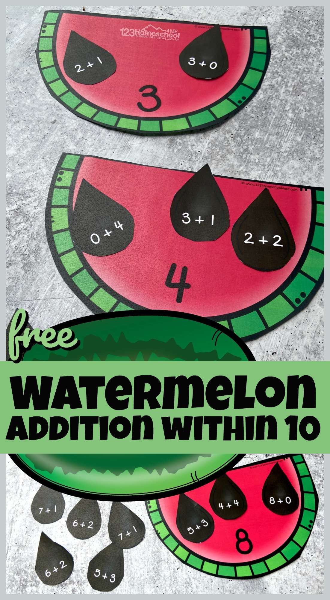 FREE Printable Connect 4 Addition Math Game