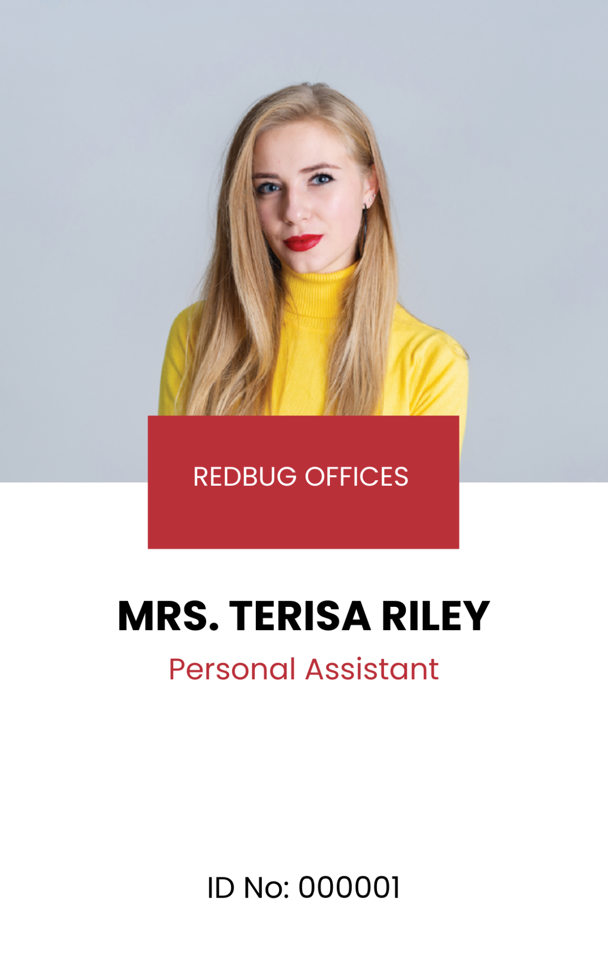 Free Printable Corporate ID Card Template To Edit Online