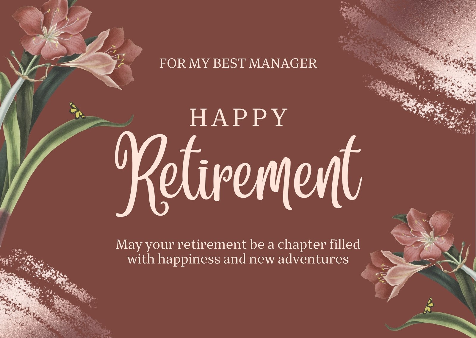Free Printable Customizable Retirement Card Templates Canva 