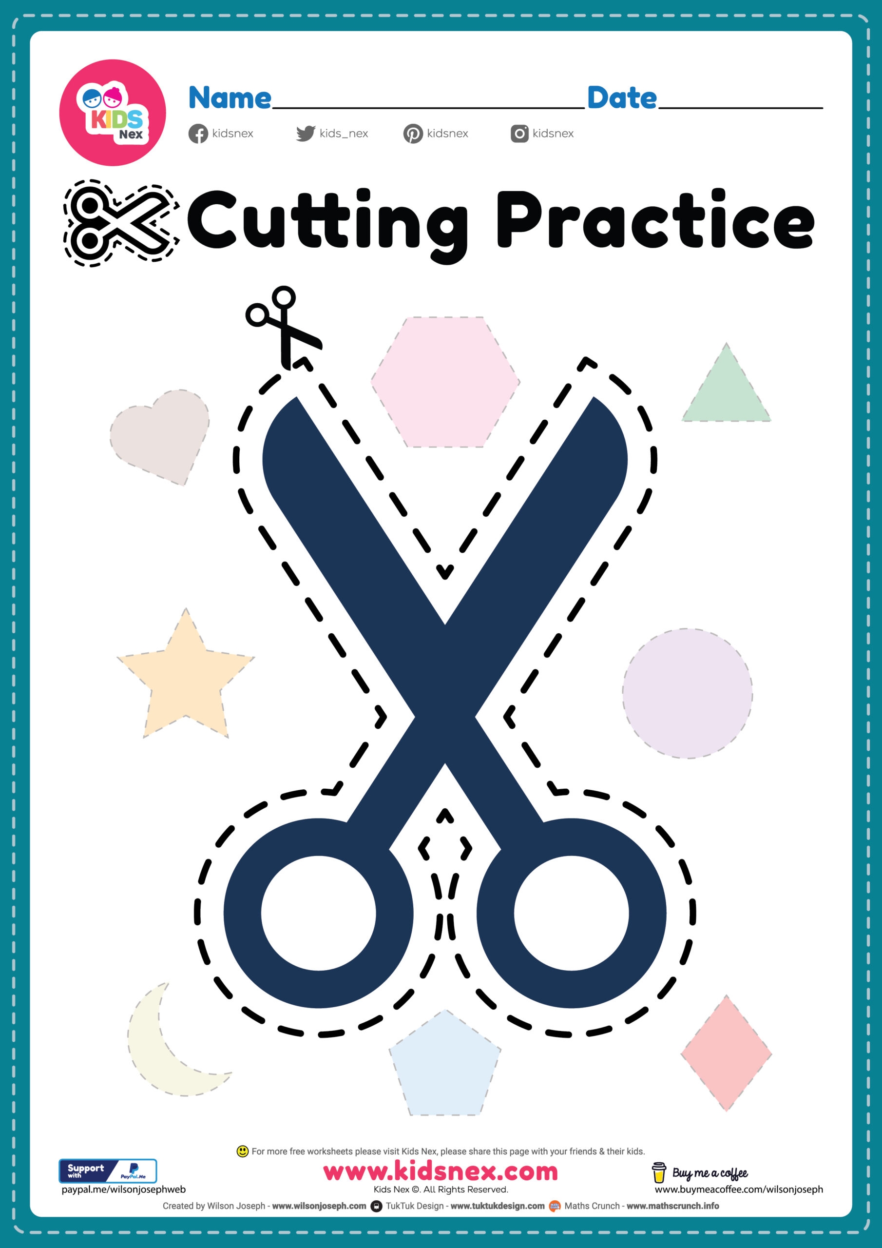printable cutting activities for preschoolers