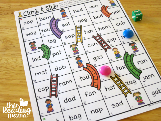 Free Printable CVC Board Game Primary Playground 60 OFF