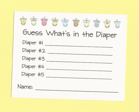 Free Printable Dirty Diaper Game Template Printable Templates