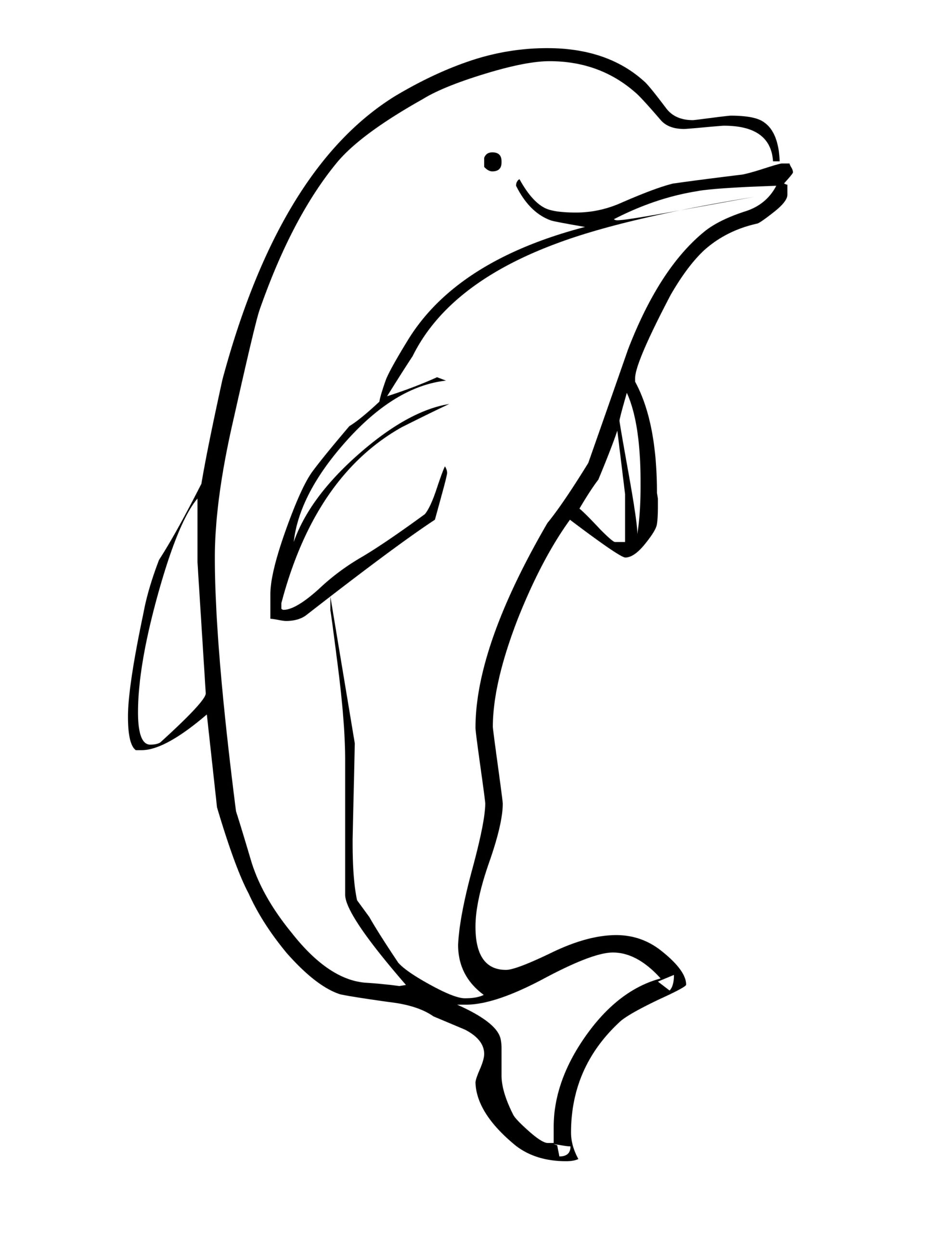 Free Printable Dolphin Pictures To Color Free Templates Printable