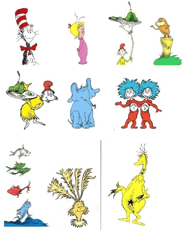 Free Printable Dr Seuss Characters Fillable Form 2023