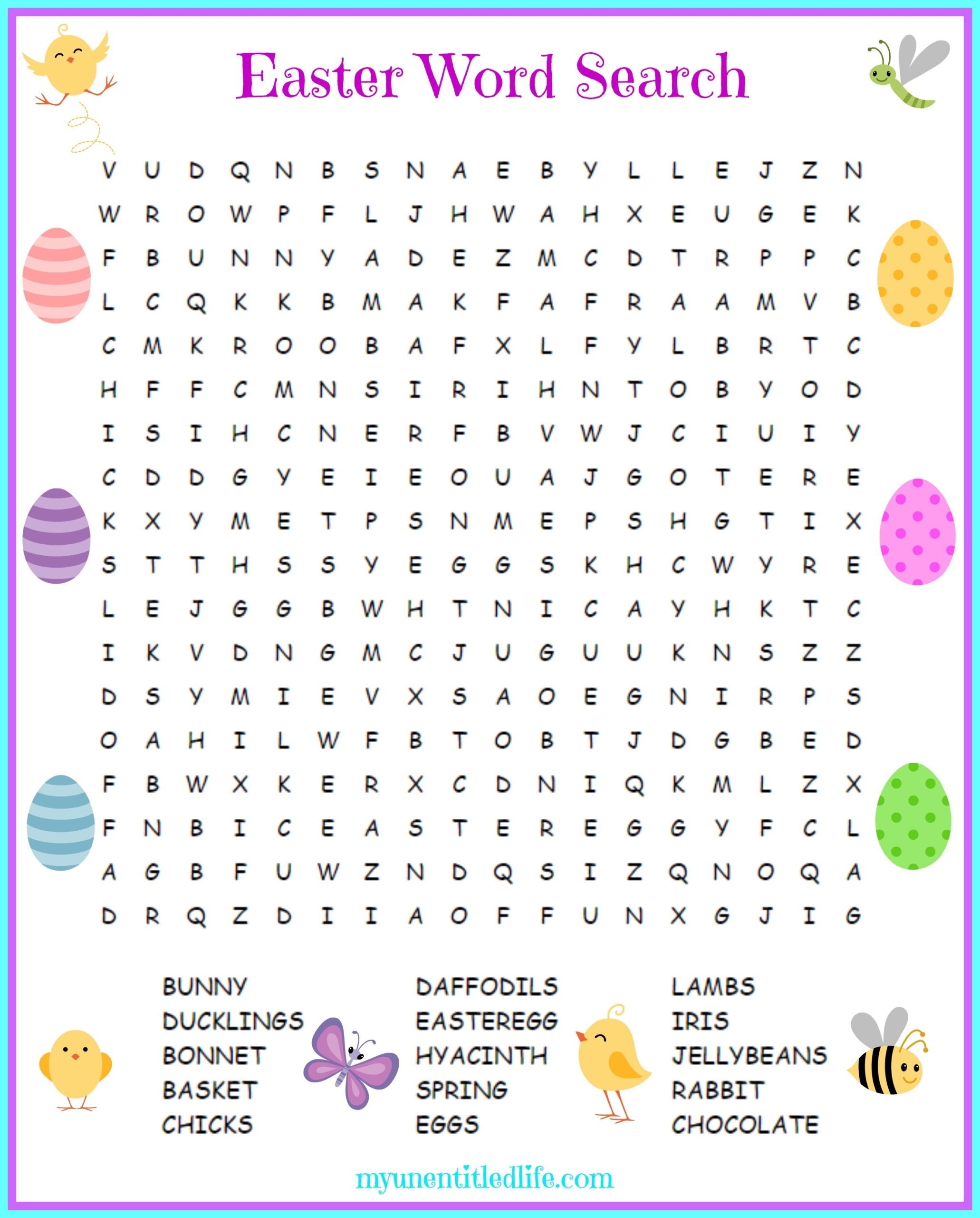 easter free printable activities