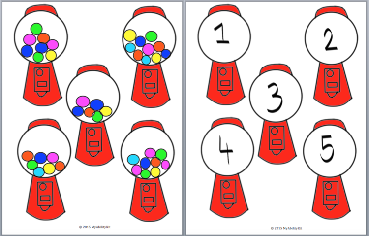 free printable color recognition file folder games