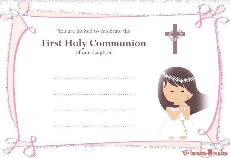 printable first holy communion card templates free