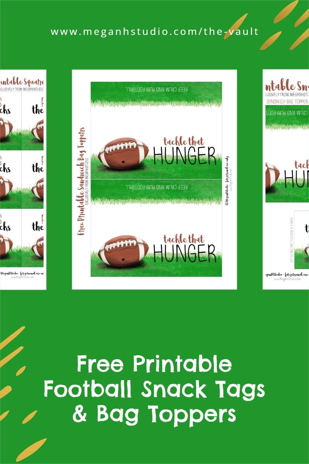 Free Printable Football Bag Toppers And Snack Tags