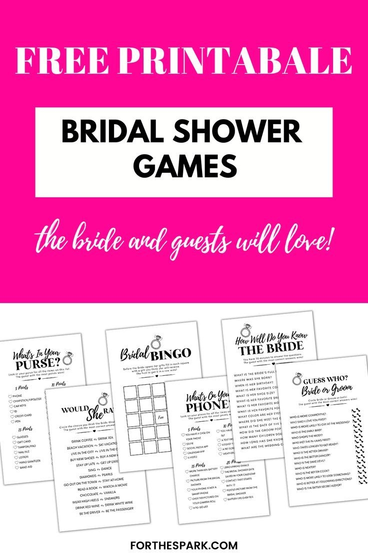 free printable bridal shower trivia games
