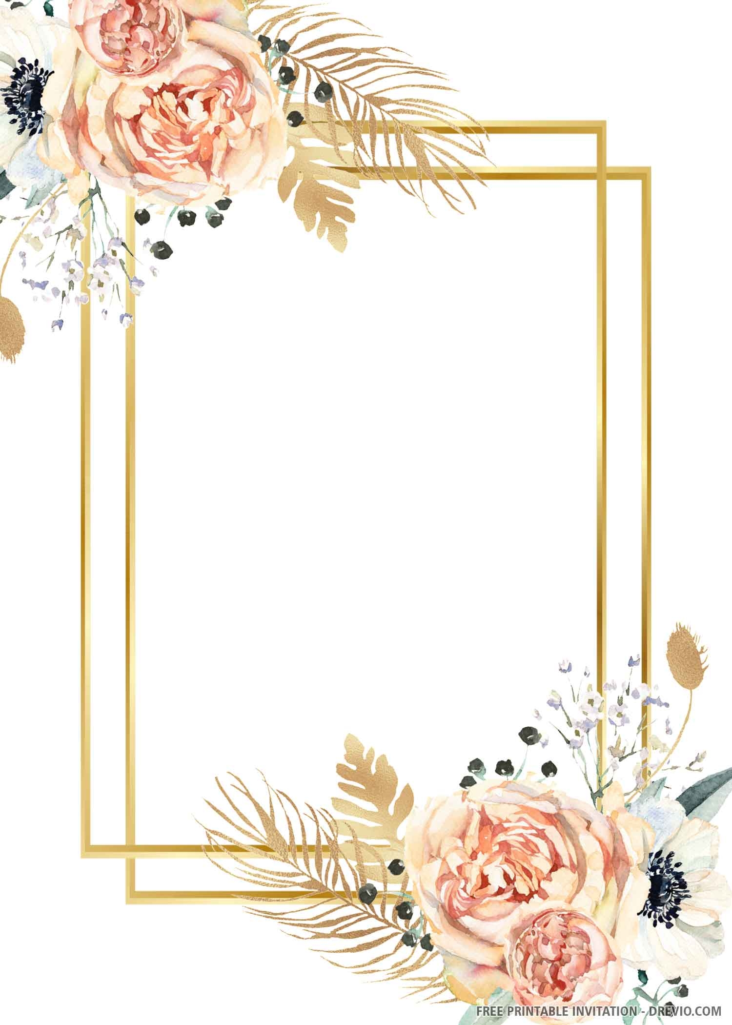 wedding card printable template