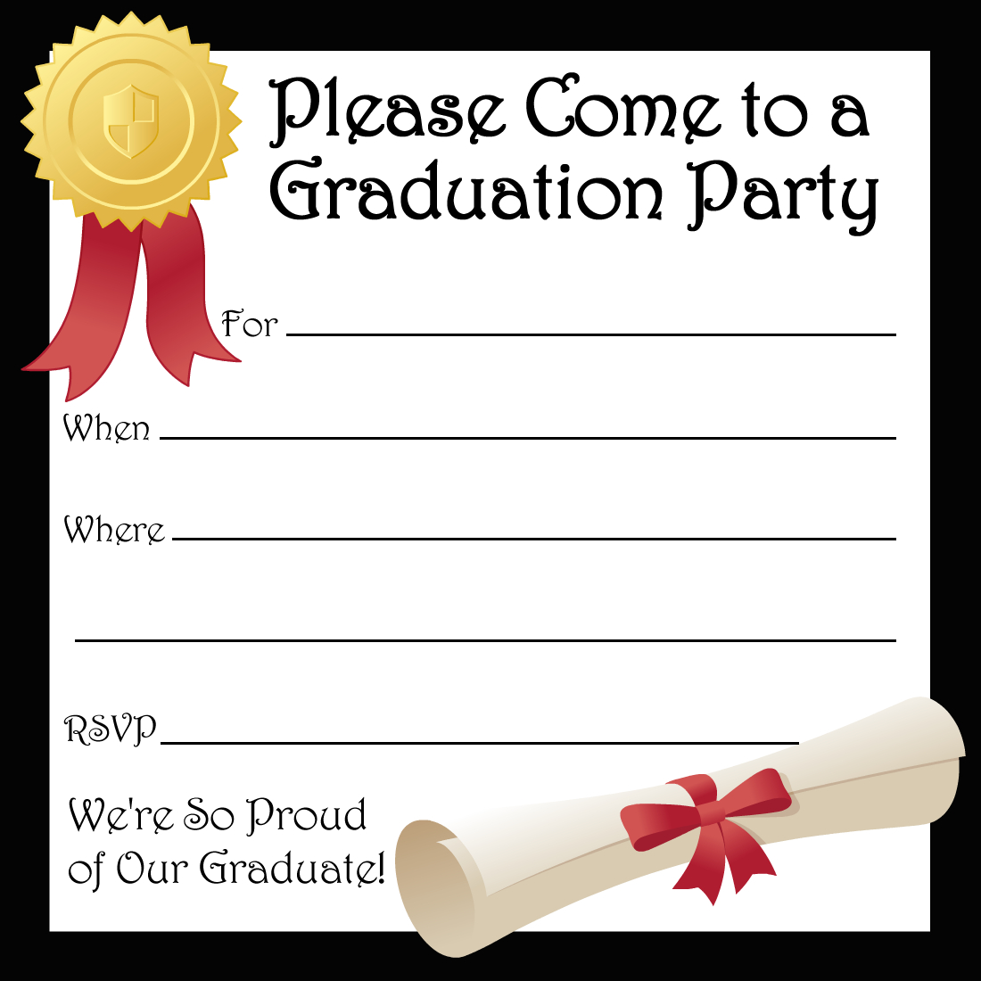 Free Printable Graduation Invitation Templates 2013 2017 Places To 