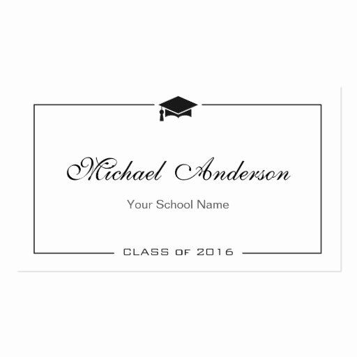 Free Printable Graduation Name Card Template Printable Templates